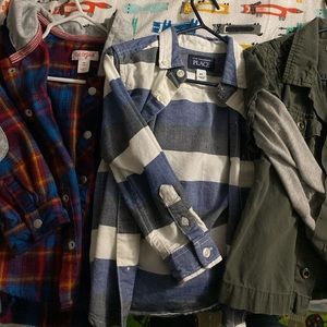 2t boys long sleeve button ups